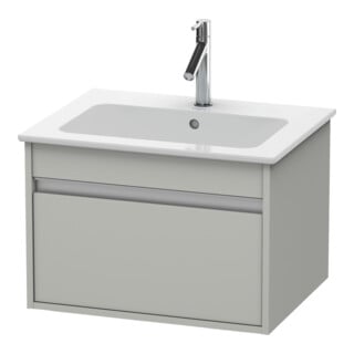 Duravit Meuble sous lavabo Ketho 60x47,5 cm, béton gris, 1 tiroir, suspendu