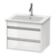 Duravit Meuble sous-lavabo Ketho 60x47,5 cm, blanc mat, 2 tiroirs, suspendu
