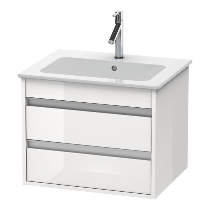 Duravit Meuble sous-lavabo Ketho 60x47,5 cm, graph ma, 2 tiroirs, suspendu