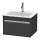 Duravit Meuble sous-lavabo Ketho 60x47,5 cm, graphite mat, 1 tiroir, suspendu-1
