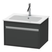 Duravit Meuble sous-lavabo Ketho 60x47,5 cm, graphite mat, 1 tiroir, suspendu