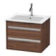 Duravit Meuble sous-lavabo Ketho 60x47,5 cm, noyer foncé, 2 tiroirs, suspendu-1
