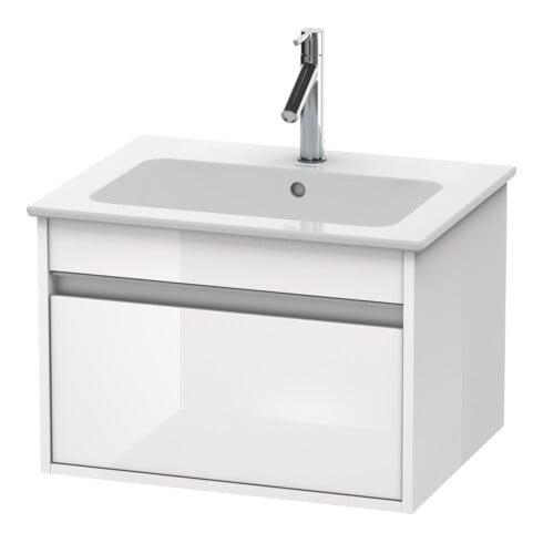 Duravit Meuble sous-lavabo Ketho 60x47,5 cm, Noyer naturel, 1 tiroir, suspendu