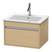 Duravit Meuble sous-lavabo Ketho 60x47,5 cm, œuf naturel, 1 tiroir, suspendu