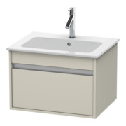 Duravit Meuble sous-lavabo Ketho 60x47,5 cm, taupe, 1 tiroir, suspendu