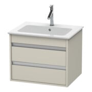 Duravit Meuble sous-lavabo Ketho 60x47,5 cm, Taupe, 2 tiroirs, suspendu