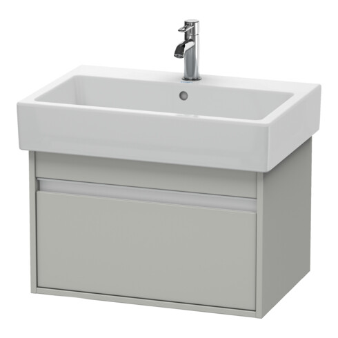 Duravit Meuble sous lavabo Ketho 65x44 cm, béton gris, 1 tiroir, suspendu