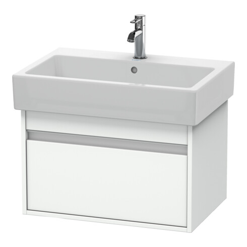 Duravit Meuble sous lavabo Ketho 65x44 cm, blanc mat, 1 tiroir, suspendu