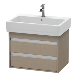 Duravit Meuble sous-lavabo Ketho 65x44 cm, blanc mat, 2 tiroirs, suspendu