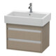 Duravit Meuble sous-lavabo Ketho 65x44 cm, blanc mat, 2 tiroirs, suspendu-1