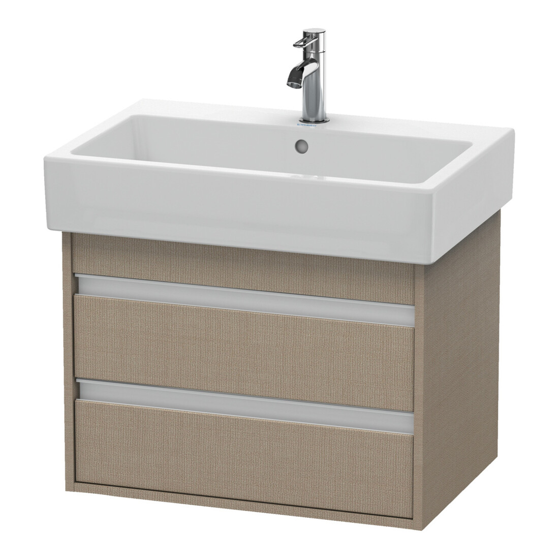 Duravit Meuble sous-lavabo Ketho 65x44 cm, blanc mat, 2 tiroirs, suspendu