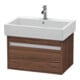 Duravit Meuble sous lavabo Ketho 65x44 cm, noyer foncé, 1 tiroir, suspendu-1