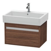 Duravit Meuble sous lavabo Ketho 65x44 cm, noyer foncé, 1 tiroir, suspendu