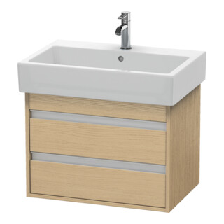 Duravit Meuble sous-lavabo Ketho 65x44cm, blanc œuf, 2 tiroirs, suspendu