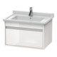 Duravit Meuble sous lavabo Ketho 65x45,5 cm, blanc brillant, 1 tiroir, suspendu-1