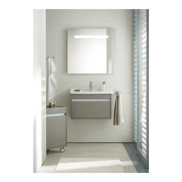 Duravit Meuble sous-lavabo Ketho 65x45,5 cm, blanc mat, 1 tiroir, suspendu