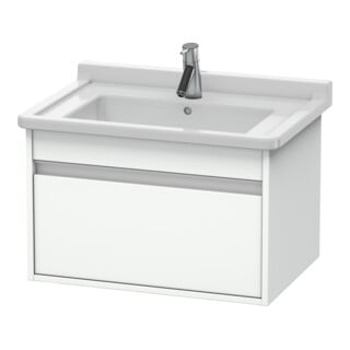 Duravit Meuble sous-lavabo Ketho 65x45,5 cm, blanc mat, 1 tiroir, suspendu
