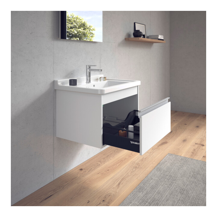 Duravit Meuble sous-lavabo Ketho 65x45,5 cm, blanc mat, 1 tiroir, suspendu
