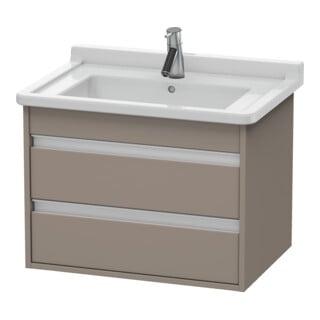 Duravit Meuble sous-lavabo Ketho 65x45,5 cm, blanc mat, 2 tiroirs, suspendu