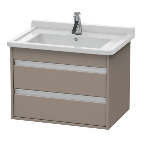 Duravit Meuble sous-lavabo Ketho 65x45,5 cm, blanc mat, 2 tiroirs, suspendu