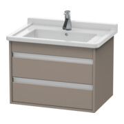 Duravit Meuble sous-lavabo Ketho 65x45,5 cm, blanc mat, 2 tiroirs, suspendu
