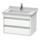 Duravit Meuble sous lavabo Ketho 65x45,5 cm, blanc mat, 2 tiroirs, suspendu-1