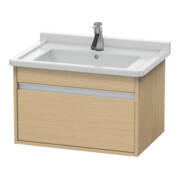 Duravit Meuble sous lavabo Ketho 65x45,5 cm, blanc œuf, 1 tiroir, suspendu
