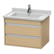 Duravit Meuble sous-lavabo Ketho 65x45,5 cm, blanc œuf, 2 tiroirs, suspendu-1