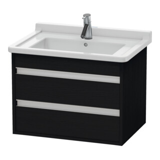 Duravit Meuble sous lavabo Ketho 65x45,5 cm, blanc œuf, 2 tiroirs, suspendu