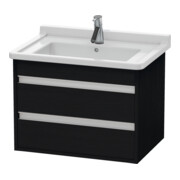 Duravit Meuble sous lavabo Ketho 65x45,5 cm, blanc œuf, 2 tiroirs, suspendu