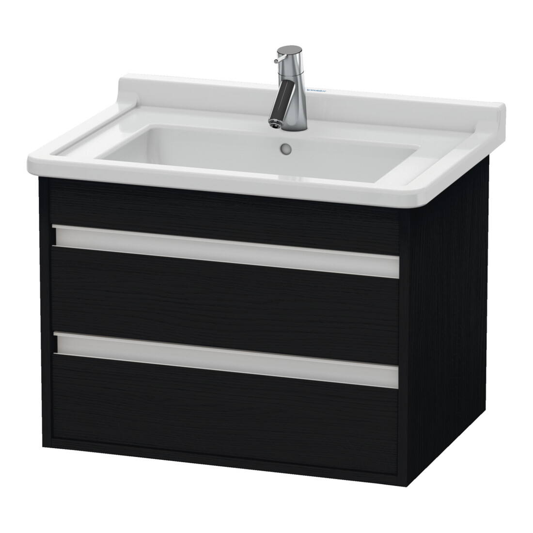 Duravit Meuble sous lavabo Ketho 65x45,5 cm, blanc œuf, 2 tiroirs, suspendu