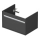 Duravit Meuble sous lavabo Ketho 65x45,5 cm, graphite mat, 1 tiroir, suspendu