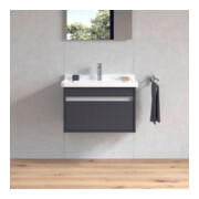 Duravit Meuble sous lavabo Ketho 65x45,5 cm, graphite mat, 1 tiroir, suspendu-5