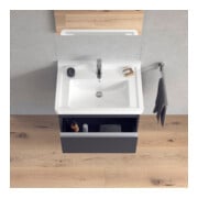 Duravit Meuble sous lavabo Ketho 65x45,5 cm, graphite mat, 1 tiroir, suspendu-5
