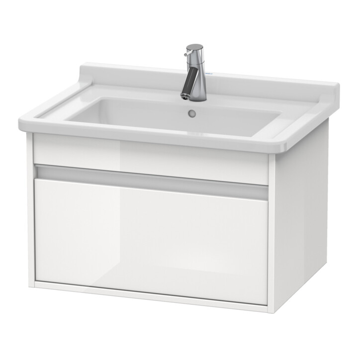 Duravit Meuble sous-lavabo Ketho 65x45,5 cm, taupe, 1 tiroir, suspendu
