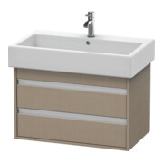 Duravit Meuble sous lavabo Ketho 75x44 cm, beige, 2 tiroirs, suspendu-1