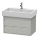 Duravit Meuble sous-lavabo Ketho 75x44 cm, béton gris, 2 tiroirs, suspendu-1