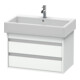Duravit Meuble sous lavabo Ketho 75x44 cm, blanc mat, 2 tiroirs, suspendu-1