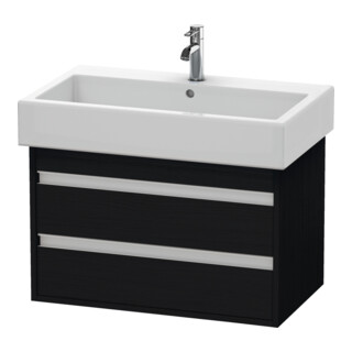 Duravit Meuble sous-lavabo Ketho 75x44 cm, blanc œuf, 2 tiroirs, suspendu