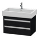 Duravit Meuble sous-lavabo Ketho 75x44 cm, blanc œuf, 2 tiroirs, suspendu-1