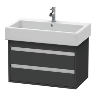 Duravit Meuble sous lavabo Ketho 75x44 cm, graph ma, 2 tiroirs, suspendu