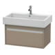 Duravit Meuble sous lavabo Ketho 75x44 cm, lin, 1 tiroir, suspendu-1