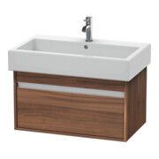 Duravit Meuble sous-lavabo Ketho 75x44 cm, noyer naturel, 1 tiroir, suspendu
