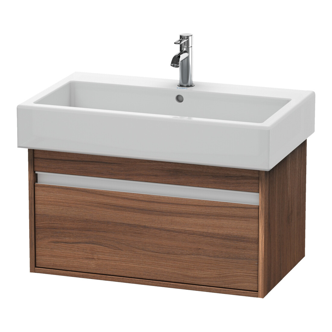Duravit Meuble sous-lavabo Ketho 75x44 cm, noyer naturel, 1 tiroir, suspendu