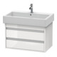Duravit Meuble sous lavabo Ketho 75x44 cm, Taupe, 2 tiroirs, suspendu-5