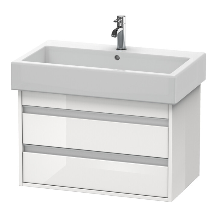 Duravit Meuble sous lavabo Ketho 75x44 cm, Taupe, 2 tiroirs, suspendu