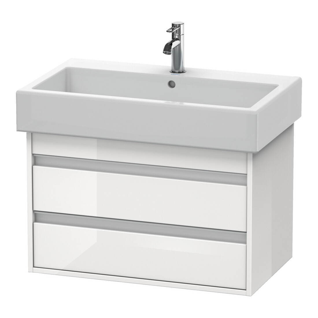 Duravit Meuble sous lavabo Ketho 75x44 cm, Taupe, 2 tiroirs, suspendu