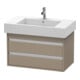 Duravit Meuble sous-lavabo Ketho 80x45,5 cm, beige, 2 tiroirs, suspendu mural-1