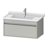 Duravit Meuble sous-lavabo Ketho 80x45,5 cm, béton gris, 1 tiroir, suspendu