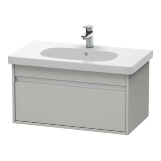 Duravit Meuble sous-lavabo Ketho 80x45,5 cm, béton gris, 1 tiroir, suspendu